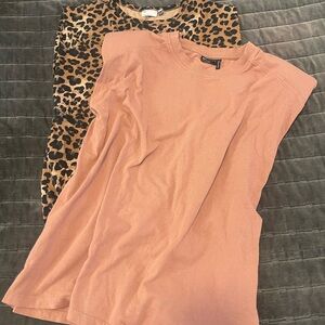 COS Leopard Print and Pink Sleeveless BUNDLE